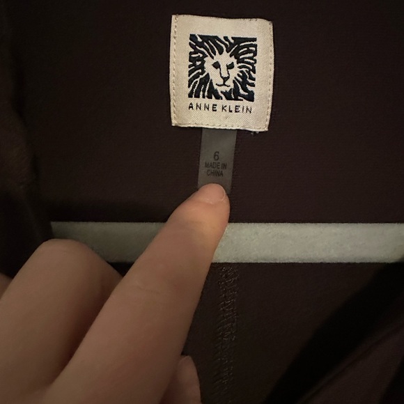 Anne Klein Brown Button Down Midi Dress Sleeveless Size 6 - Picture 2 of 4